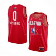 Maillot All Star 2020 Houston Rockets Russell Westbrook NO 0 Rouge